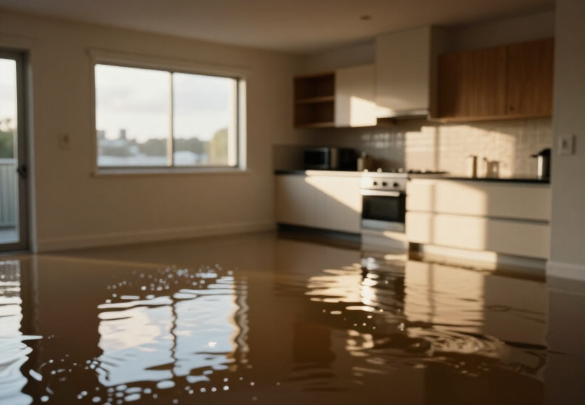 Mouldy basement in Forest Lodge apartment before treatment